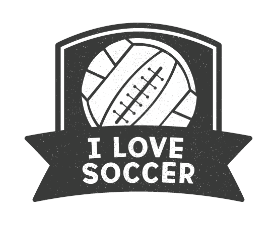 I Love Soccer Logo 2